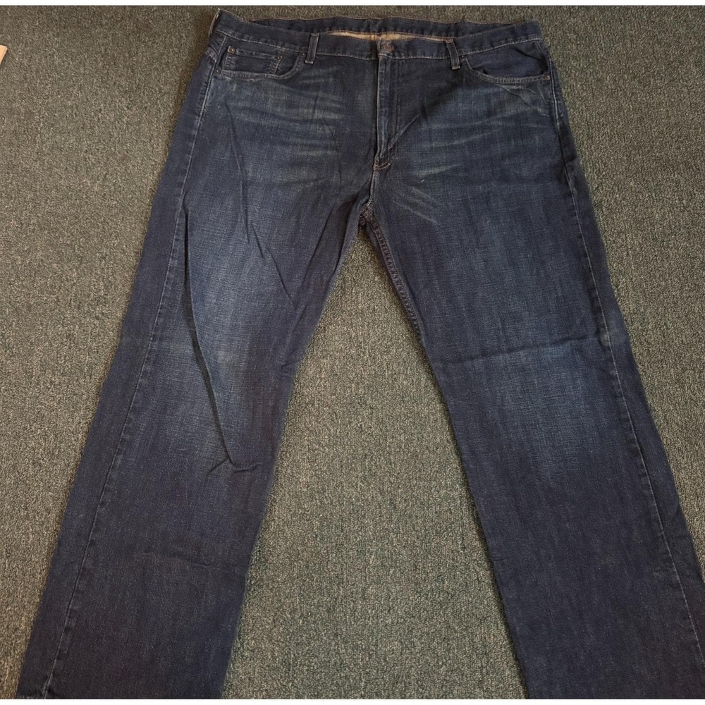 Levis 569 Jeans Men 42x32 Dark Wash Straight Leg Relaxed Fit Skater Vintage Y2K